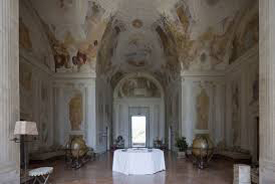 Villa Foscari La Malcontenta frescoed main hall